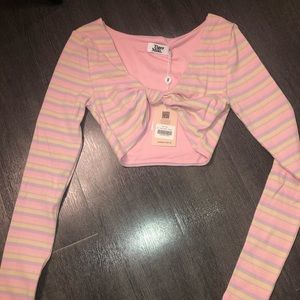 Tiger Mist Long Sleeve Crop